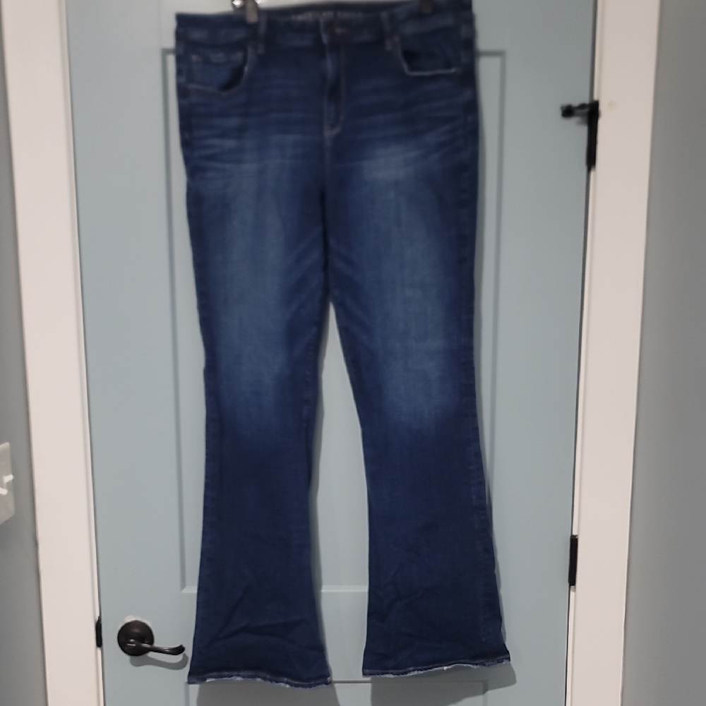 American Eagle Outfitters Women's Blue Flare Jeans